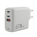 USB/USB-C lader 3 uttak 67 W